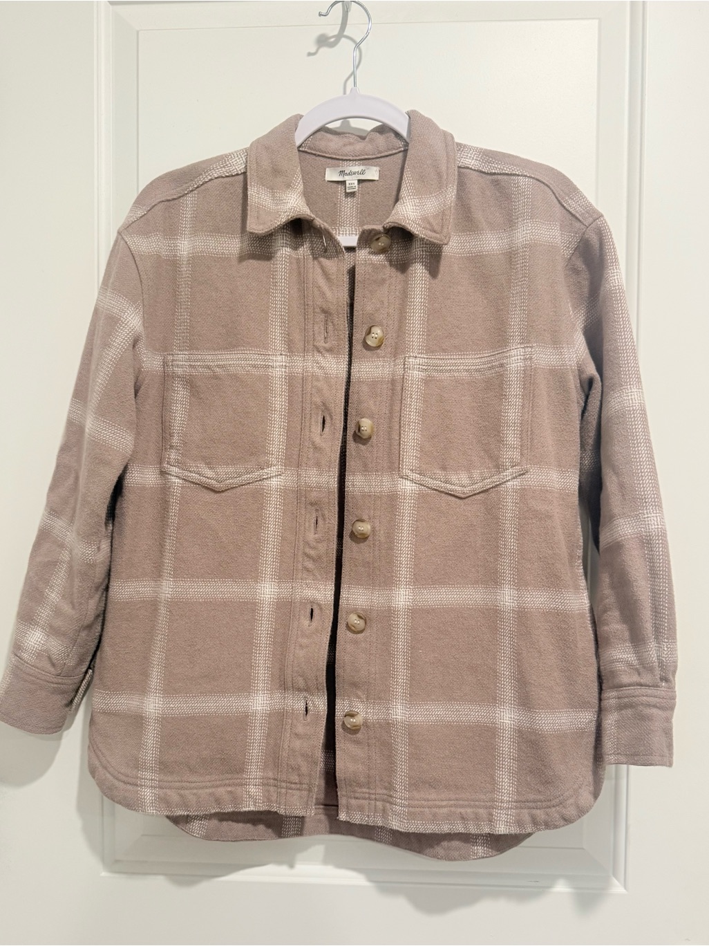 Madewell Womenâs Flannel Kentwood Oversized Shirt-Jacket